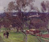 John Singer Sargent Olive Trees Corfu painting